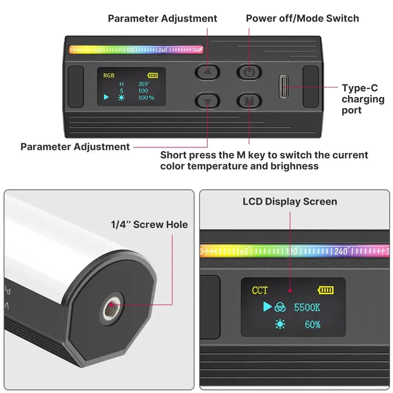 Ulanzi i-Light RGB: Luz Portátil para Crear Ambientes Únicos