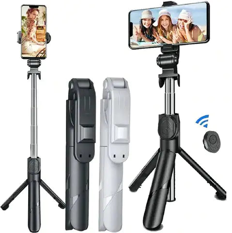 Selfie Tripod 4 en 1 con Luz Integrada: Captura Fotos y Videos Perfectos en Cualquier Lugar